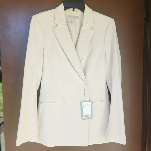 NWT H&M Double-breasted Hourglass Blazer & Pants Suit Set - Picture 4 of 8